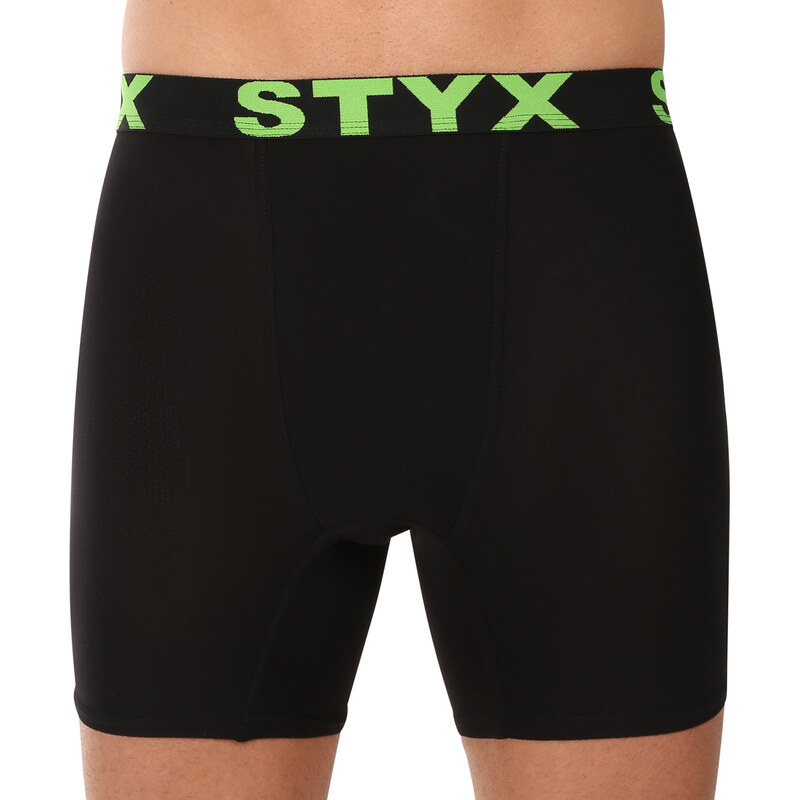 Pánské boxerky Styx long sportovní guma černé (UN2960)