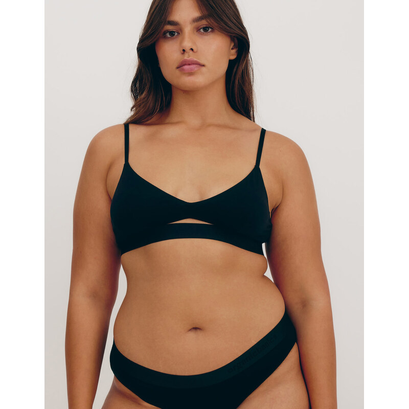 Organic Basics Podprsenka Soft Touch Black XS