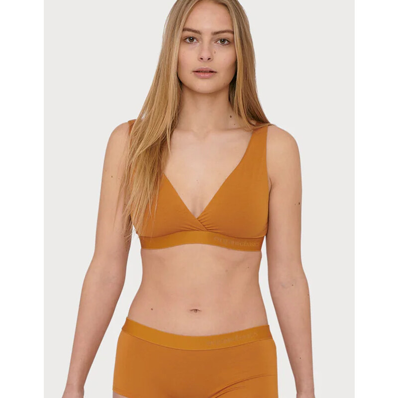 Organic Basics Podprsenka Soft Touch Basic Ocher XS