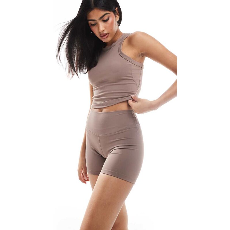 Nike Training Nike One Training Dri-FIT high waisted 5 inch shorts in 104385900
