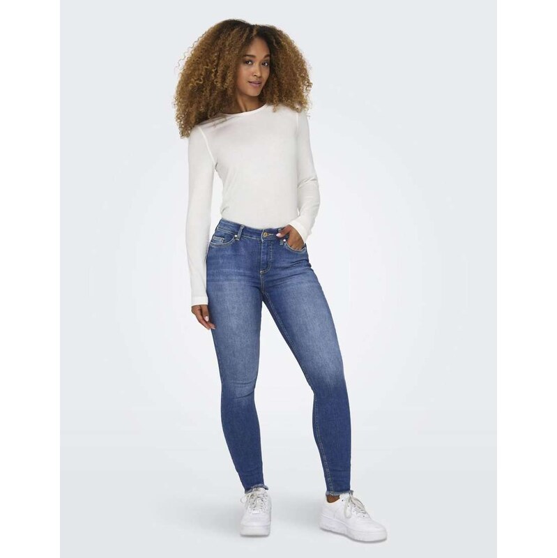 ONLY Skinny fit jeans in medium blue denim