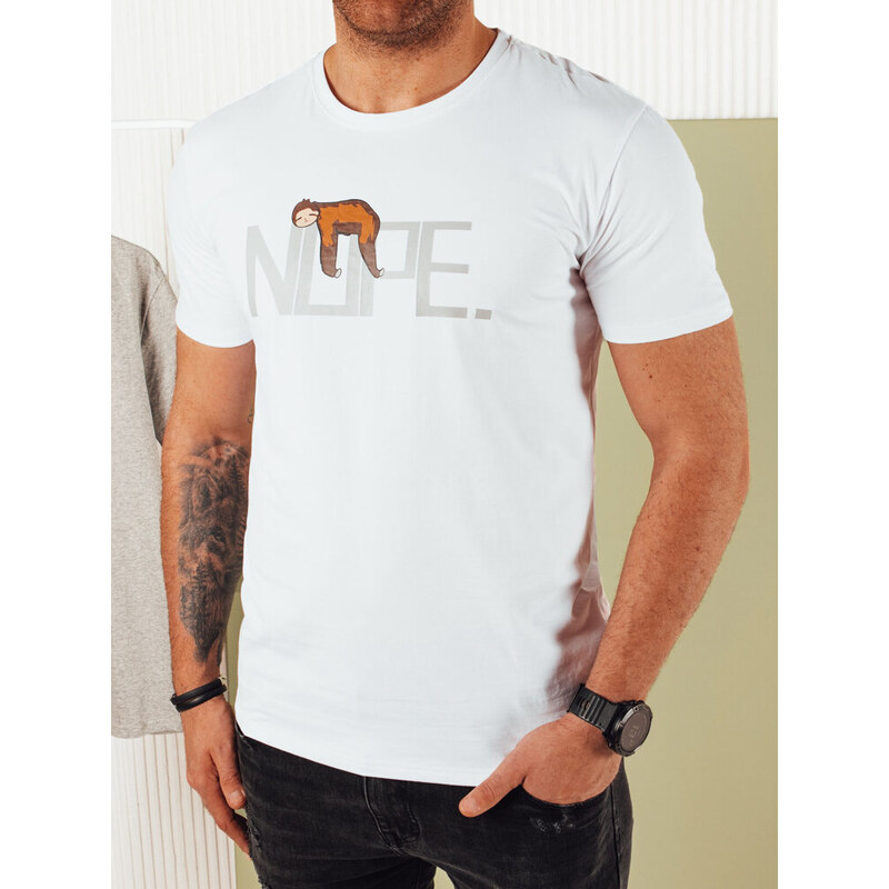 BASIC Bílé tričko s nápisem RX5361