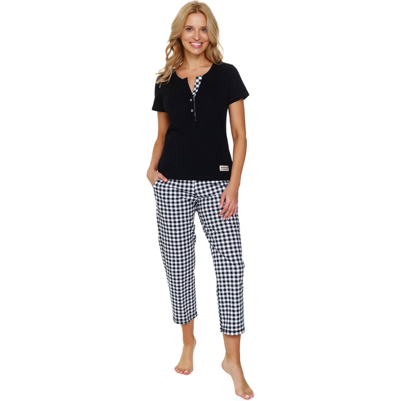 Dámské pyžamo DOCTOR NAP PM.7267 BLACK 104388554