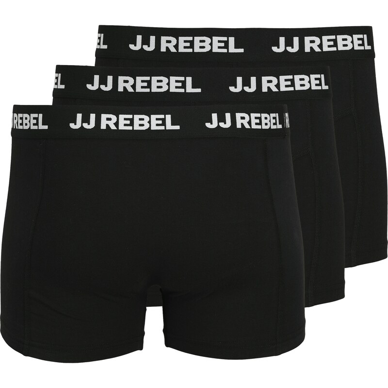 JJ Rebel Boxerky černá / bílá