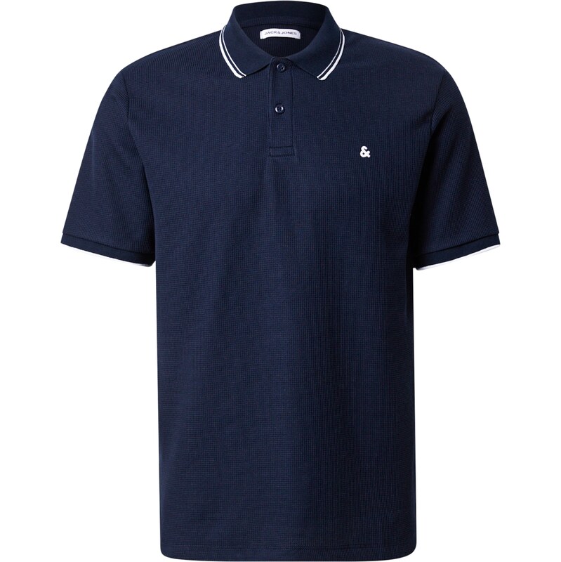 JACK & JONES Tričko JJEAustin noční modrá / bílá