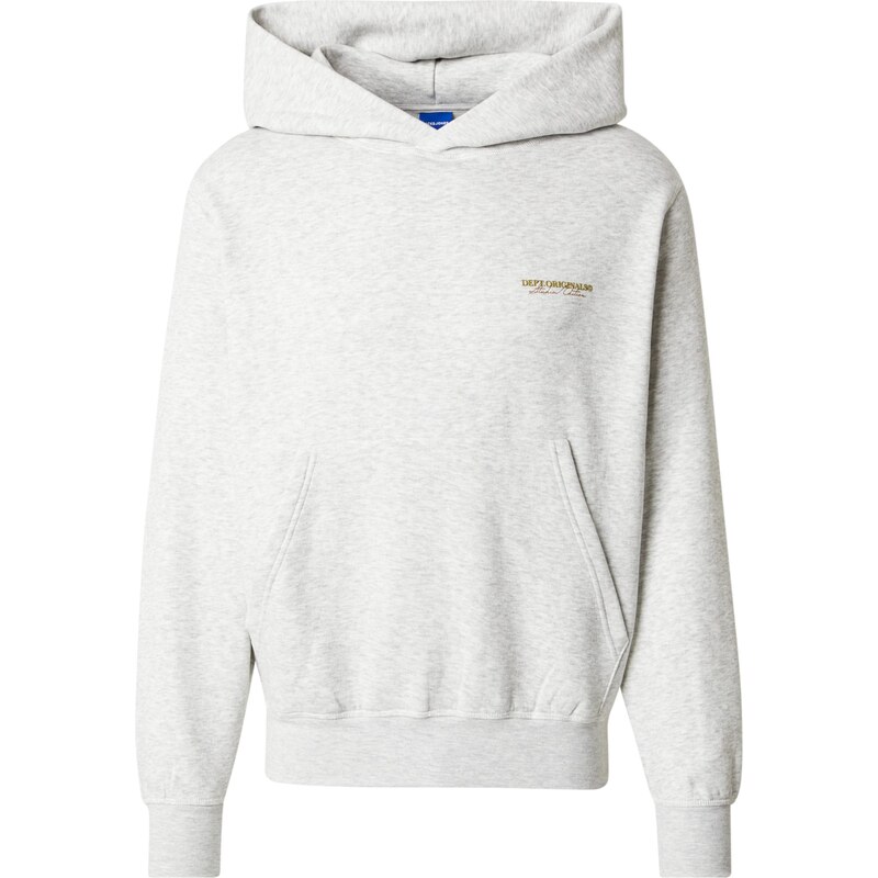 JACK & JONES Mikina JORIslington karamelová / olivová / bílý