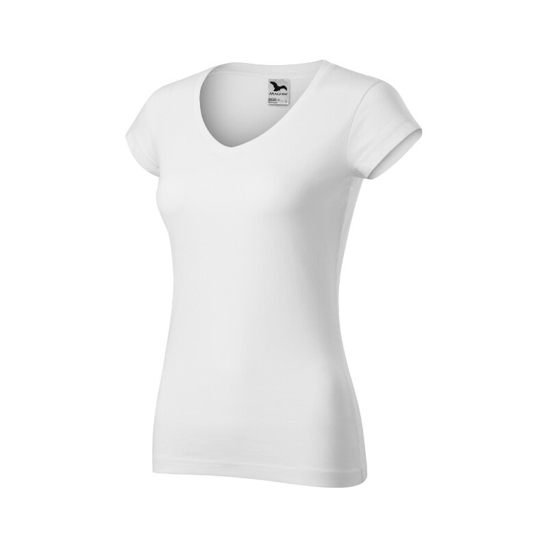 MALFINI, a.s. Fit V-neck tričko dámské bílá