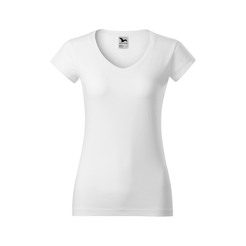 MALFINI, a.s. Fit V-neck tričko dámské bílá