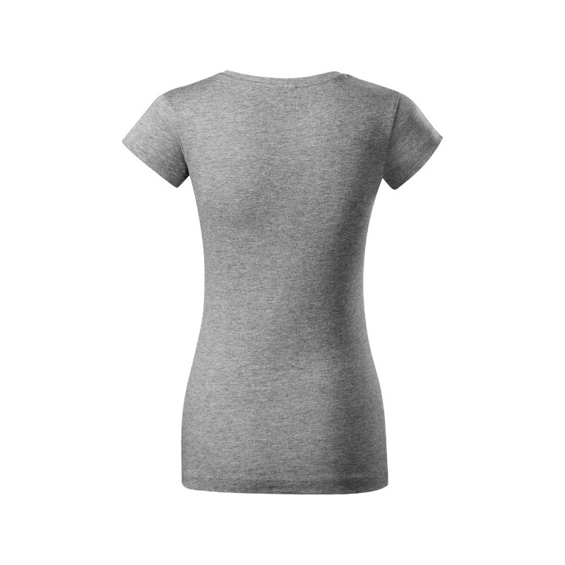 MALFINI, a.s. Fit V-neck tričko dámské tmavě šedý melír