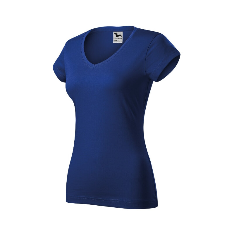MALFINI, a.s. Fit V-neck tričko dámské královská modrá