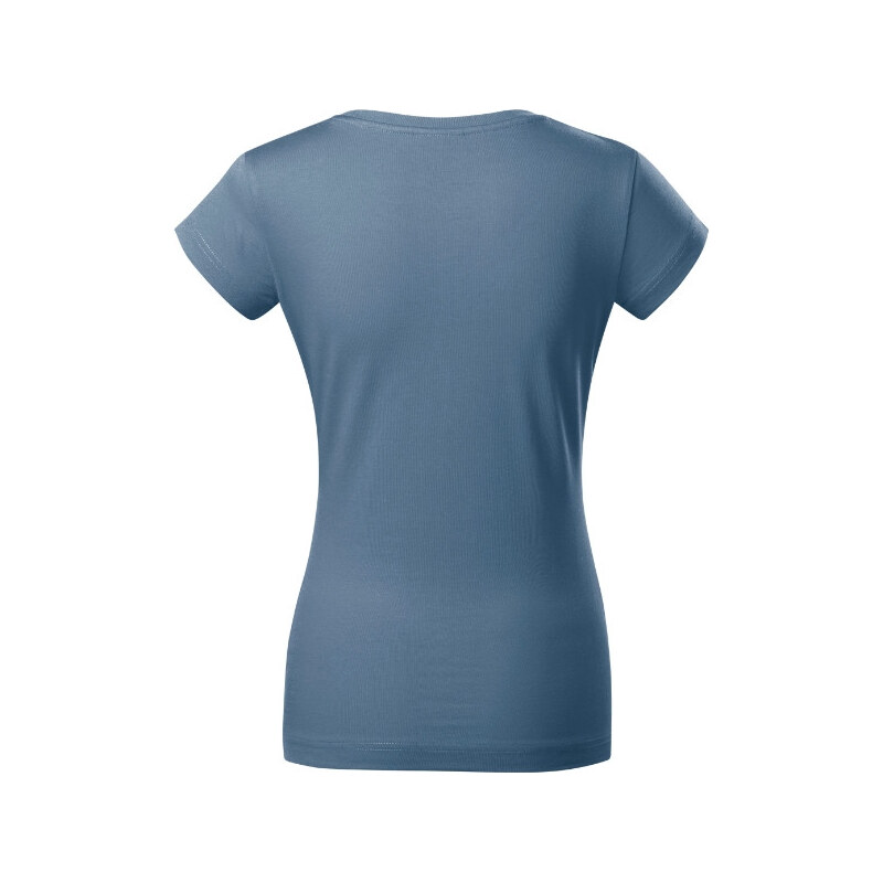 MALFINI, a.s. Fit V-neck tričko dámské denim