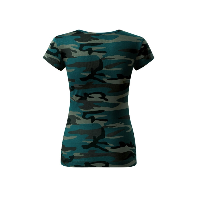 MALFINI, a.s. Camo Pure tričko dámské camouflage petrol