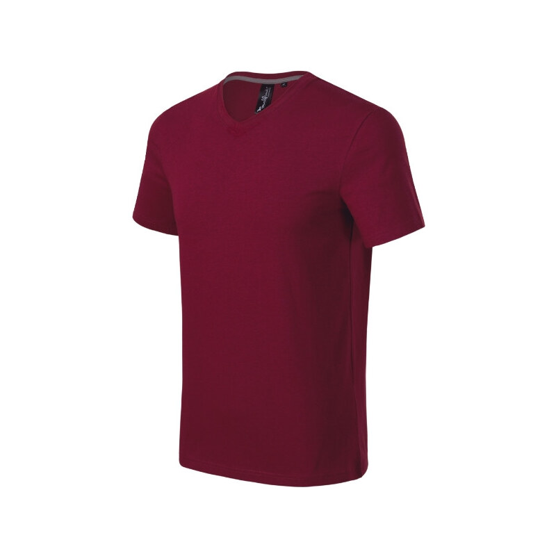MALFINI, a.s. Action V-neck tričko pánské garnet