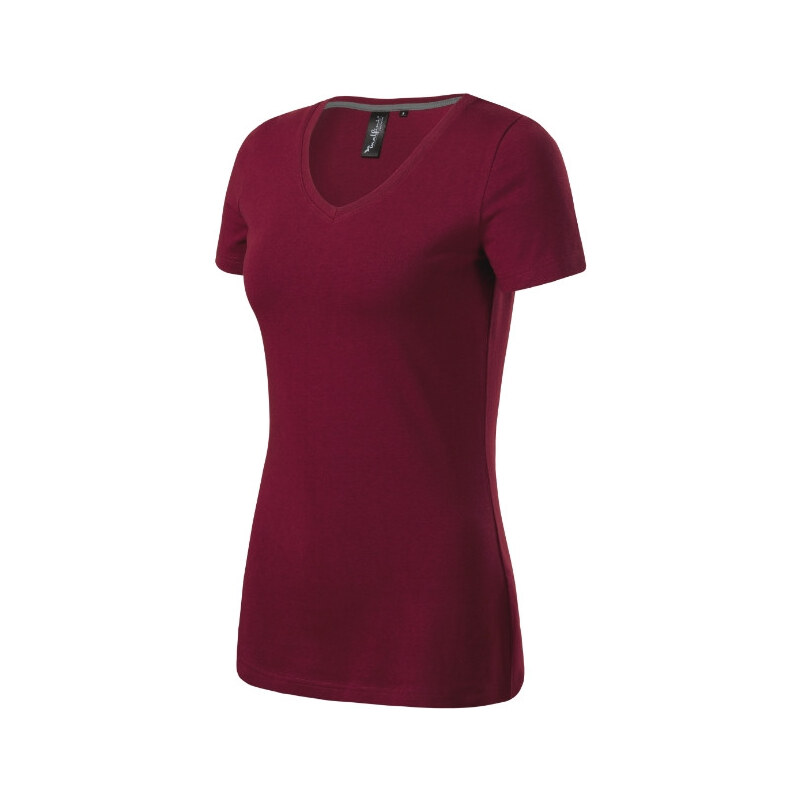 MALFINI, a.s. Action V-neck tričko dámské garnet