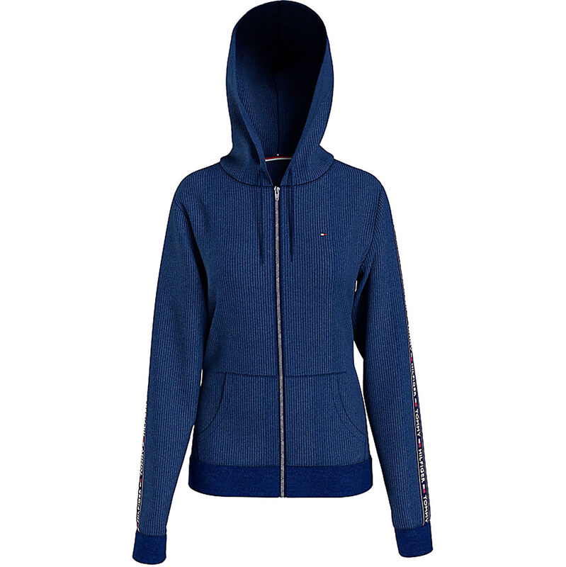 Dámská velurová mikina s kapucí UW0UW03219-DW5 - Tommy Hilfiger