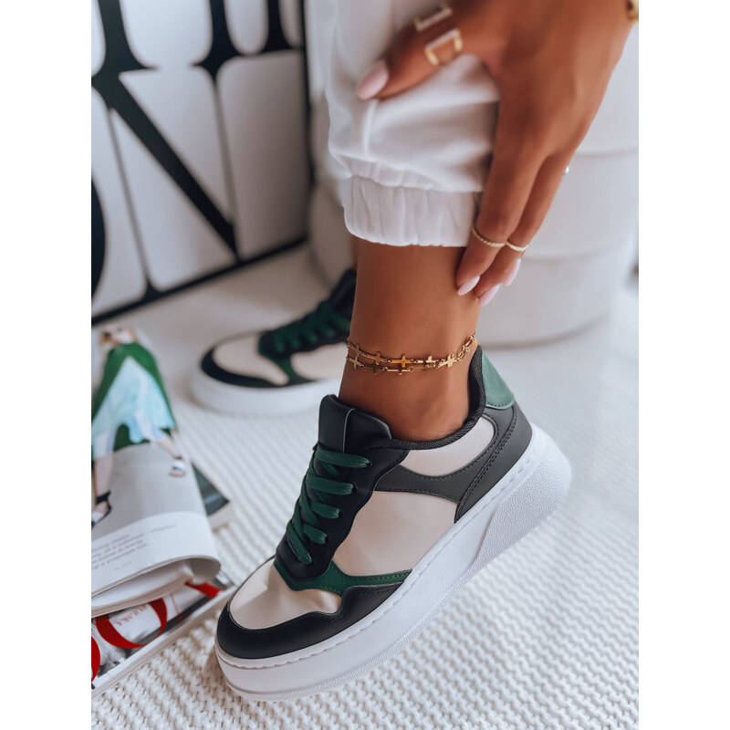 BASIC Černo-bílé sneakersy MEILA Černá 84978860