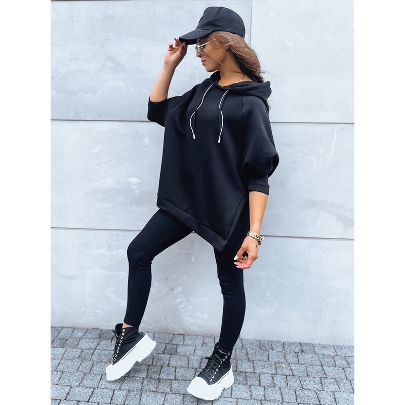 BASIC Černá souprava s oversize mikinou LUNAR LUXE
