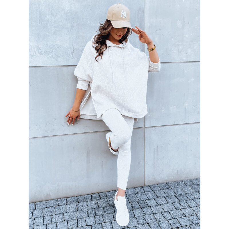 BASIC Smetanová souprava s oversize mikinou LUNAR LUXE