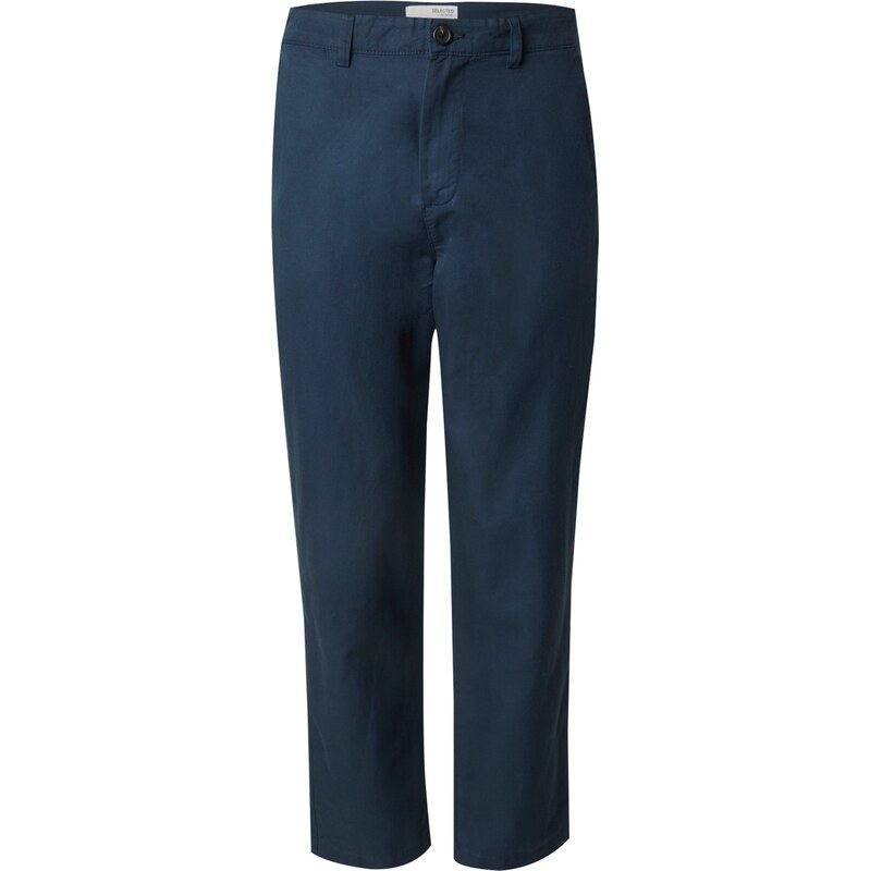 SELECTED Chino kalhoty SLHMILES SUN tmavě modrá