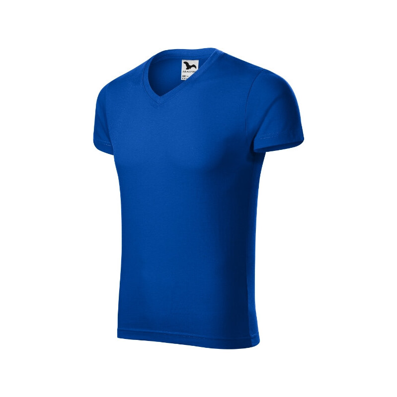 MALFINI, a.s. Slim Fit V-neck tričko pánské královská modrá