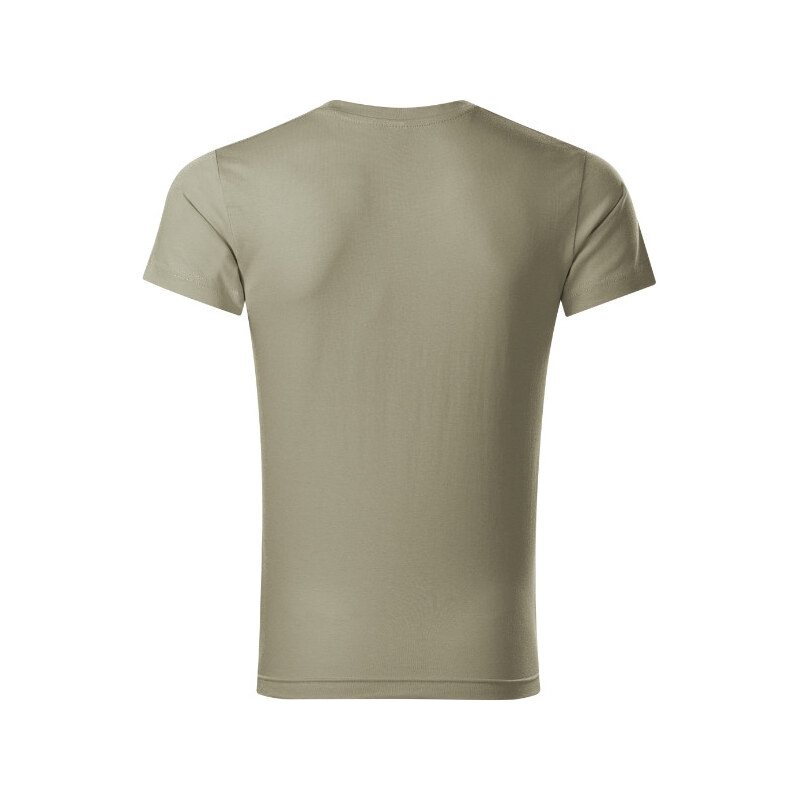 MALFINI, a.s. Slim Fit V-neck tričko pánské světlá khaki