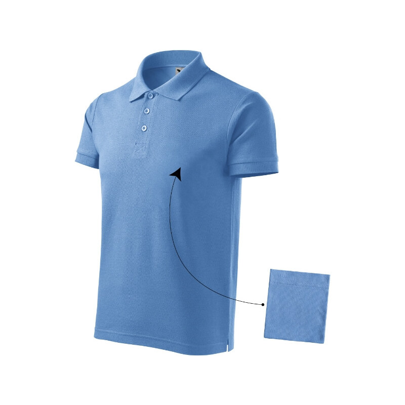 MALFINI, a.s. Cotton polokošile pánská nebesky modrá