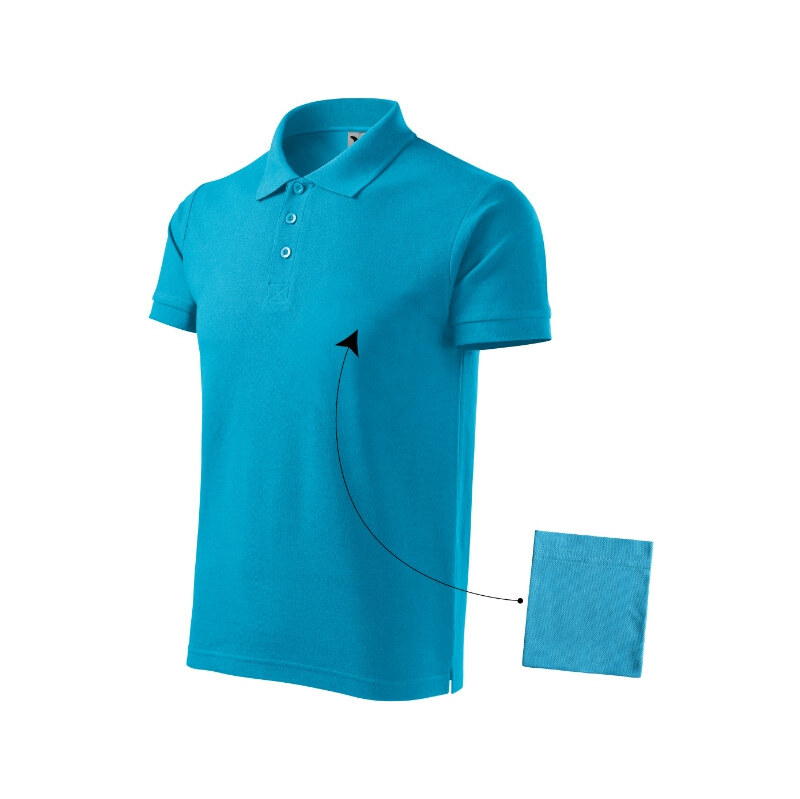 MALFINI, a.s. Cotton polokošile pánská tyrkysová