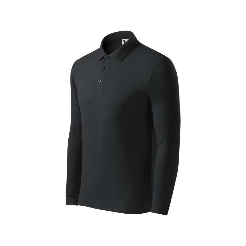 MALFINI, a.s. Pique Polo LS polokošile pánská ebony gray