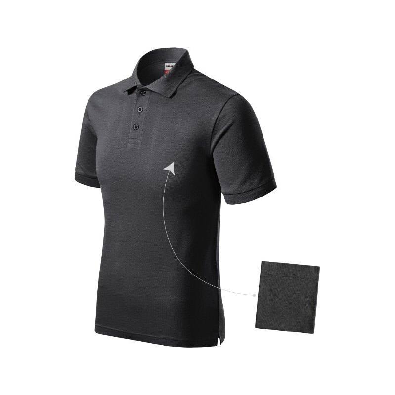 MALFINI, a.s. Resist Heavy Polo polokošile pánská ebony gray