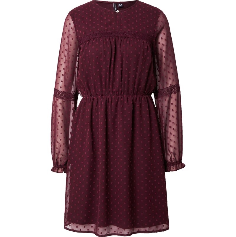 VERO MODA Šaty 'VMLIZA' vínově červená