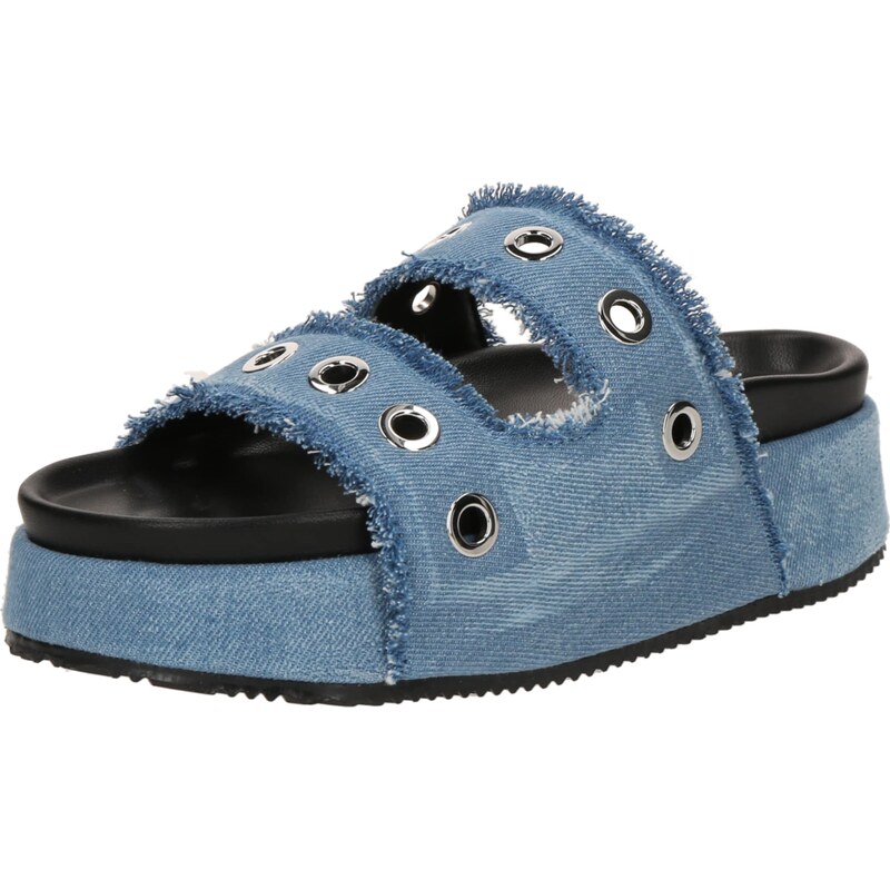 INUIKII Pantofle JEANS STUDS modrá džínovina