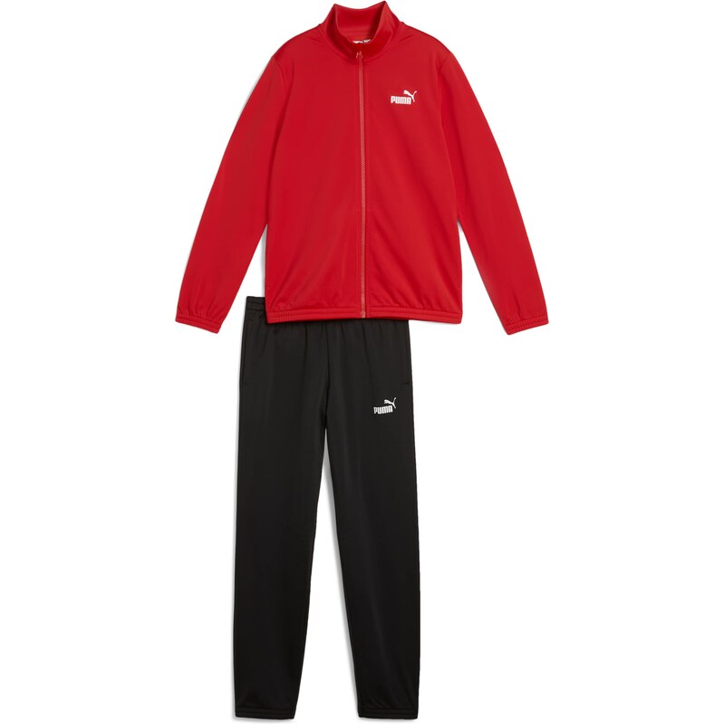 PUMA Joggingová souprava červená / černá / bílá