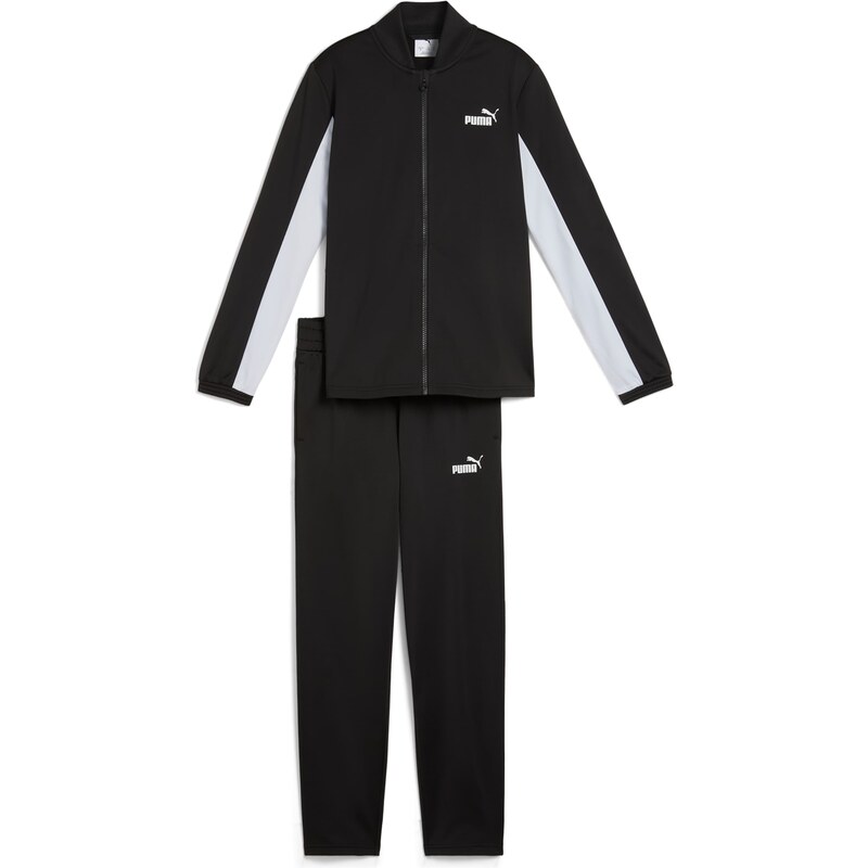 PUMA Joggingová souprava černá / bílá