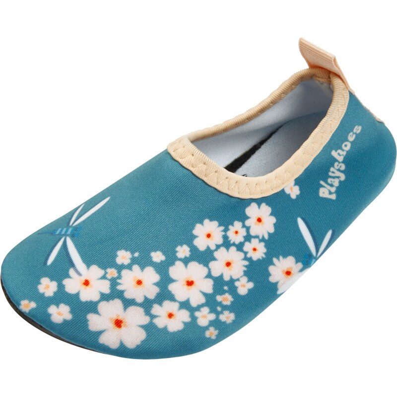 PLAYSHOES Plážová/koupací obuv béžová / petrolejová / červená /