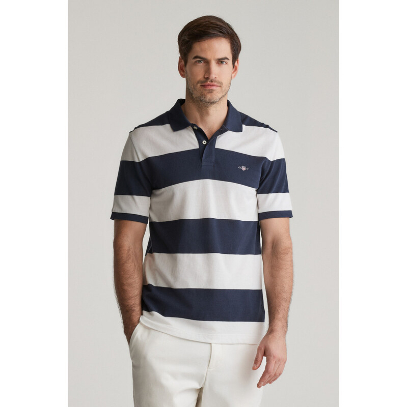 POLOKOŠILE GANT BLOCK STRIPE POLO EVENING BLUE