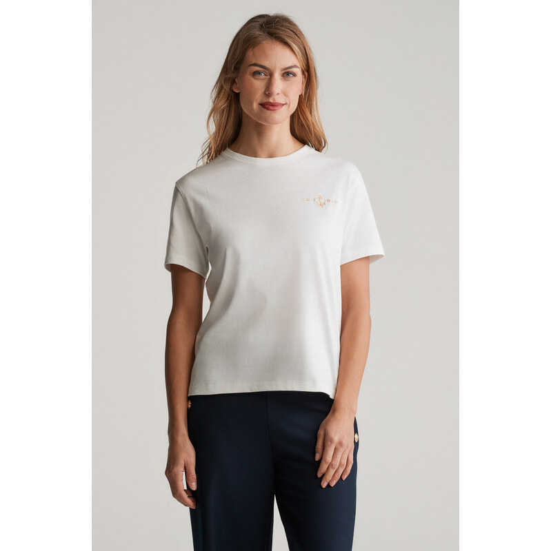TRIČKO GANT ANCHOR SS T-SHIRT EGGSHELL 104417983