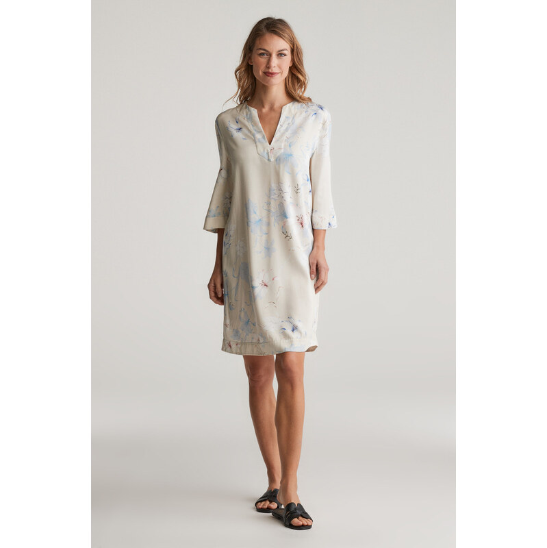 ŠATY GANT REL FLORAL PRINT CAFTAN PUTTY 104417997