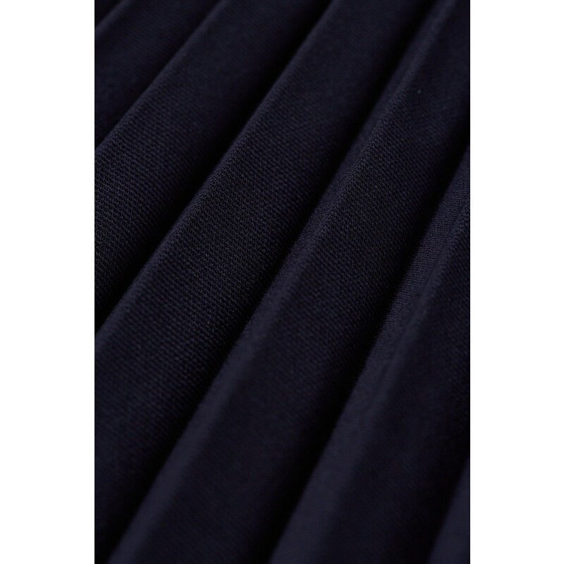 SUKNĚ GANT MIDI PLEATED SKIRT EVENING BLUE