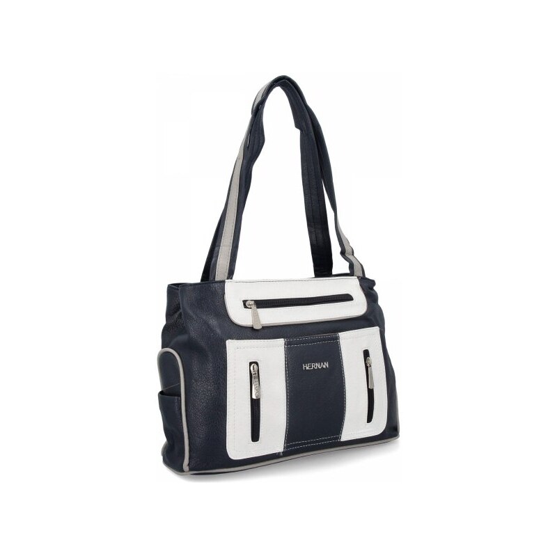 DĂĄmskĂĄ kabelka shopper bag Hernan tmavÄ modrĂĄ 3892-1 104423759