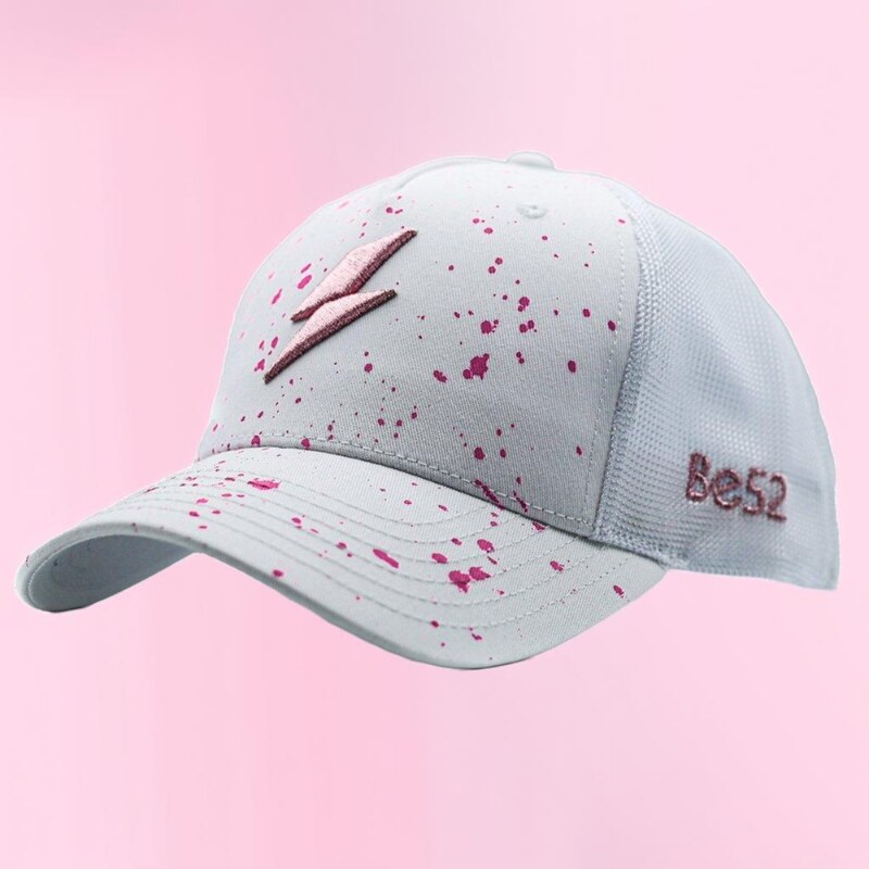 Be52 Bolt splash kšiltovka premiumS white/rose pink