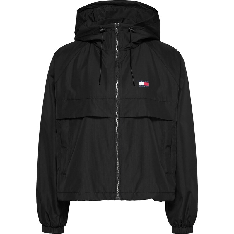 Tommy Jeans Přechodná bunda Essential černá