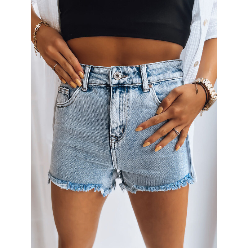 BASIC Světle modré dámské džínové šortky PALOMA PARADISE Denim