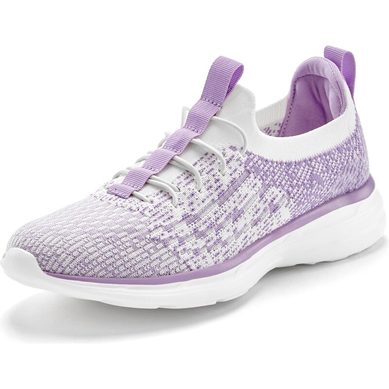 LASCANA Slip on boty fialová / bílá