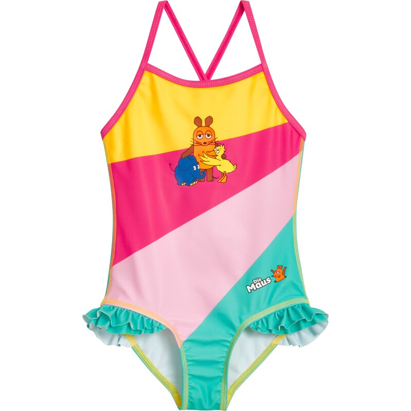 PLAYSHOES Plavky Die Maus Freunde medová / nefritová / pink /