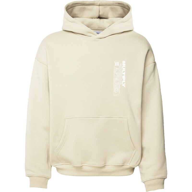 Multiply Apparel Mikina Wanted starobéžová / bílá 105470372