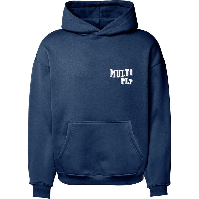 Multiply Apparel Mikina Pennant námořnická modř / bílá