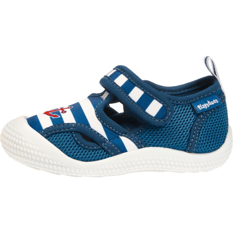 PLAYSHOES Plážová/koupací obuv marine modrá / červená / offwhite