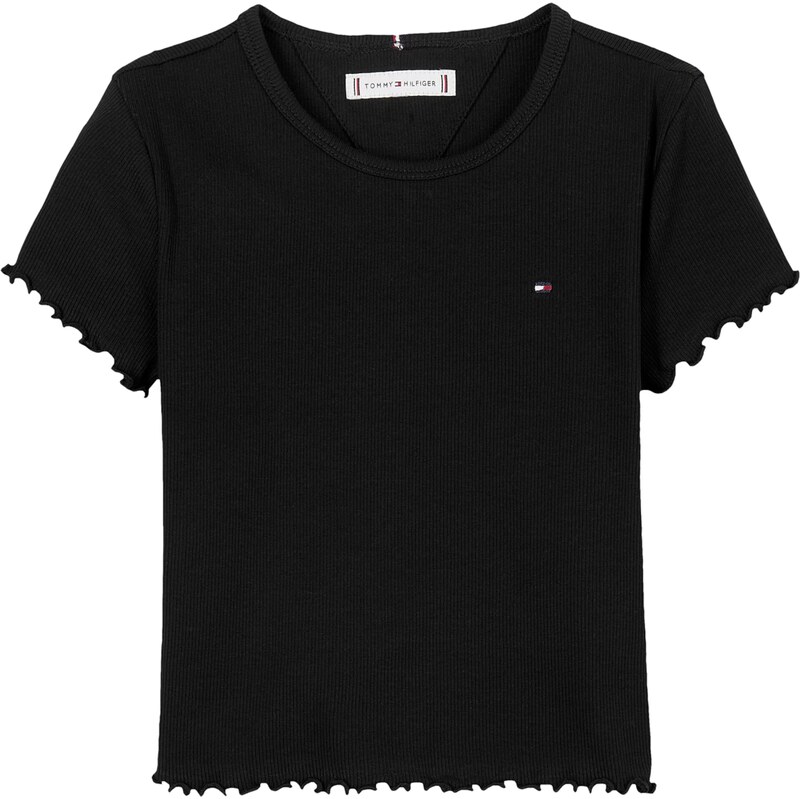 TOMMY HILFIGER Tričko ESSENTIAL černá