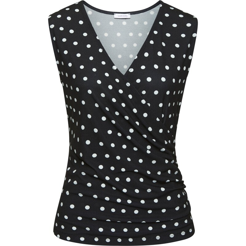 LASCANA Top černá / bílá 105470834