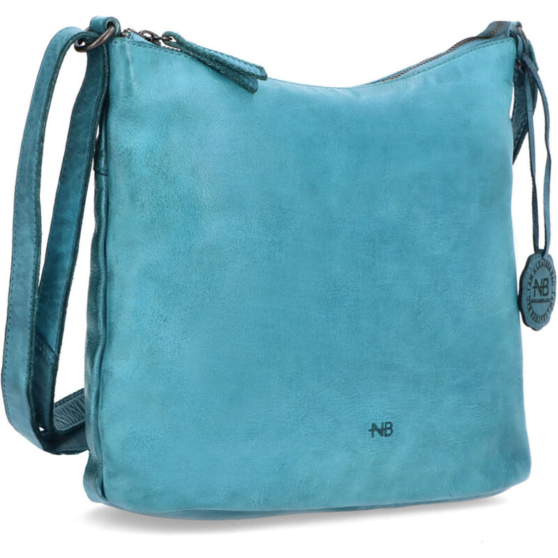 Kožená kabelka crossbody Noelia Bolger zelená NB 2405 TYR
